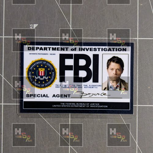 Carte fbi agent castiel