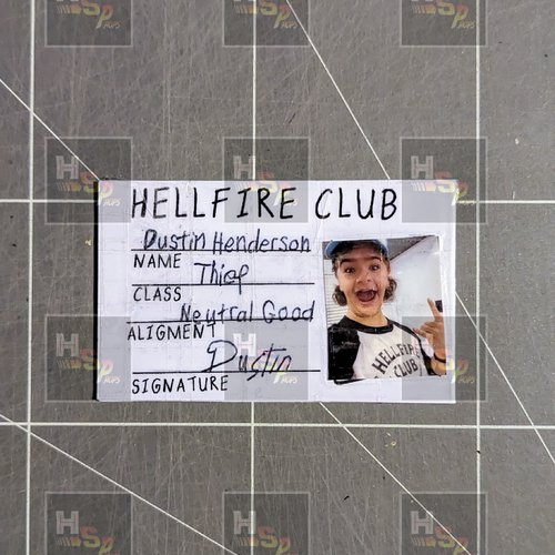 Carte membre dustin hellfire club