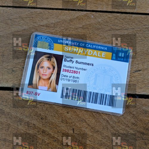 Carte d’étudiante buffy summers