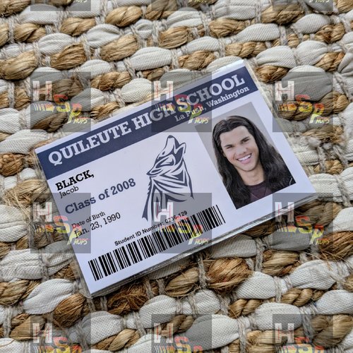 Carte d’étudiant – jacob black (twilight)
