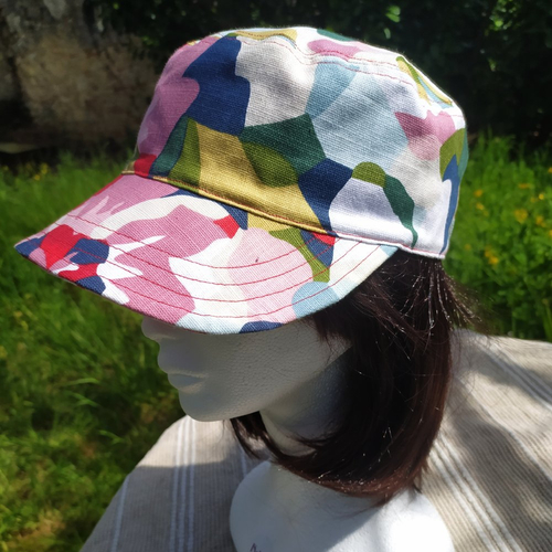 Casquette amaya impressionniste multicolore