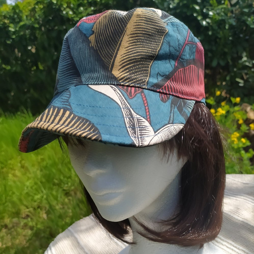 Casquette jungle bleu pétrole