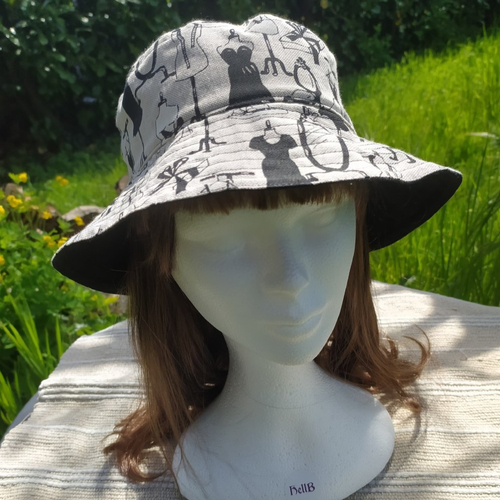 Chapeau bob effet lin atelier de couture