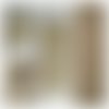 Coupon tissu indien 95x105 cm coton inde imprimé main block print coton fleurs vert olive mauve