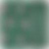 Coupon tissu indien 50 x 110 cm coton inde imprimé à la main block print fleurs turquoise rose vert