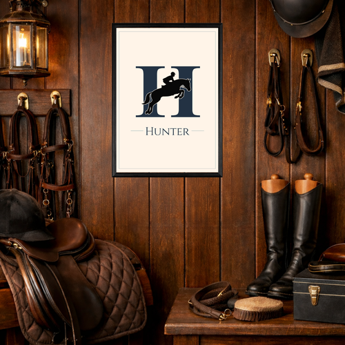 Poster numérique " alphabet - hunter "