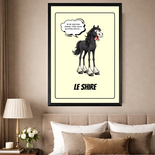 Poster numérique " cheval de race - le shire "