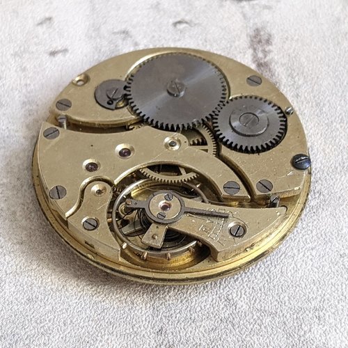 Mouvement de montre ancien 1900-1930 laiton acier 40 mm x1
