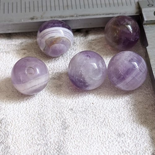 Perles rondes en améthyste naturelle quartz violet 8 mm x 8