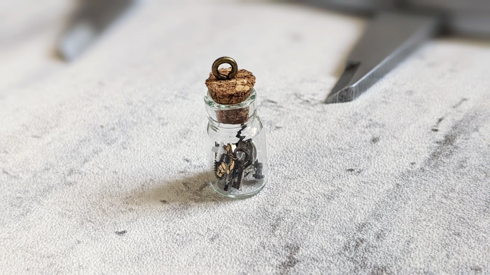 Acheter fiole en verre 2,8 cm - création de bijoux DIY
