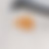 Perles toupies à facettes en cristal de verre orange 4 mm x10