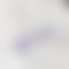 Perle verre fleur relief 15 mm violet clair transparent x2
