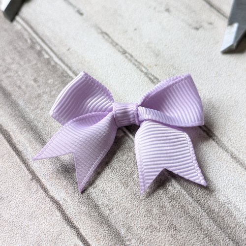 Noeud ruban de satin en polyester violet pastel lila 40x60mm environ x1