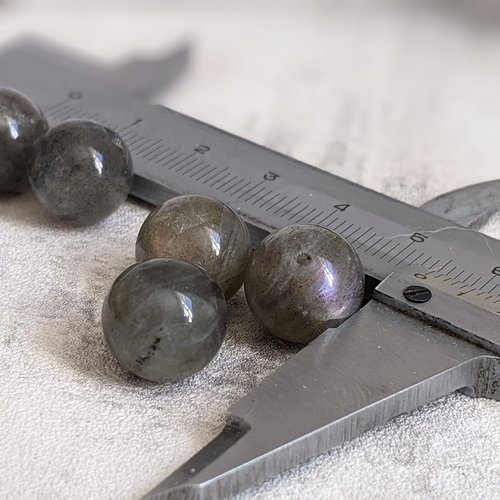 Perles labradorite ronde pierre naturelle grade a 12 mm x2