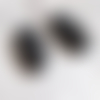 Cabochons ovale en onyx rubané naturel ou agate 25x12mm x2