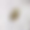 Pendentif fait main ovale steampunk phosphorescent engrenages 25x28mm unique