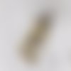 Pendentif rectangle fait main résine lapin blanc alice steampunk engrenages noeud 45x20mm x1