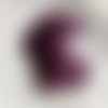 2 plumes de dinde teintées violet prune aubergine 87-94mm x2