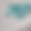 Perle en verre à facettes vert bleuté céladon clair 6x5mm x10