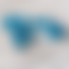 Perles cube carré bleu ciel 6x6mm x6
