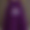 Robe doublée chasuble trapèze en polaire violet/parme uni - 8 ans
