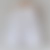 Robe chasuble trapèze coton blanc ajouré - 4 ans