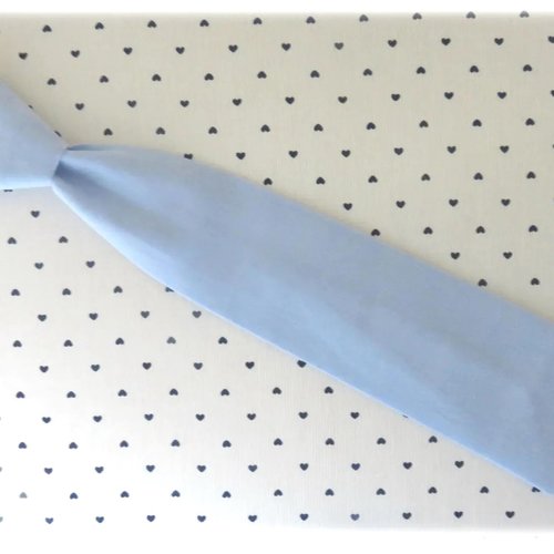 Cravate enfant - coton bleu - taille unique