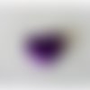 Perle en bois forme grand cœur - violet