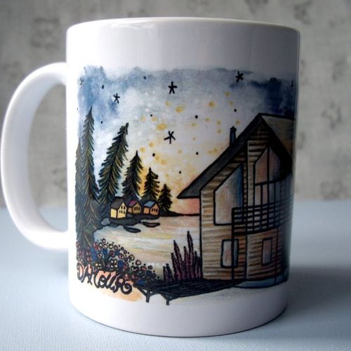 Mug personnalisé illustré