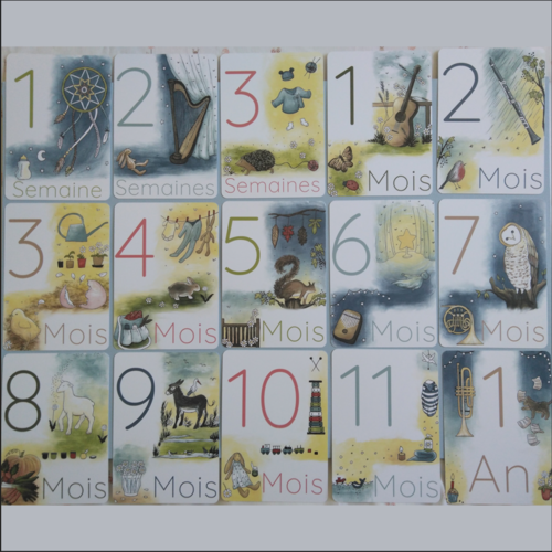 Cartes étapes bébé