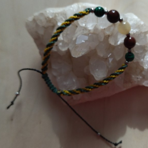 Bracelet collection sandra avec 5 pierres - taille m