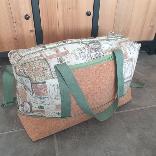 Sac de voyage en coton et liège