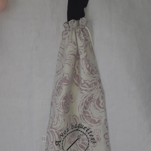 Sacs a pain - sacs a baguettes originaux / couleurs fleurs roses