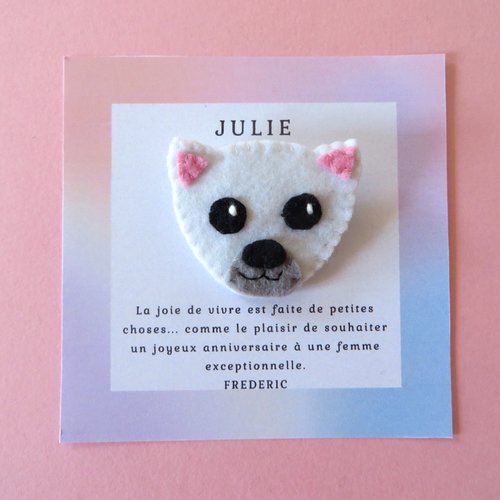 Broche ours polaire, cadeau pour enfant