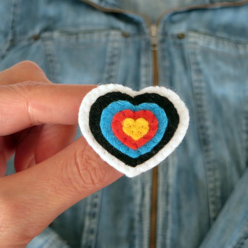 Broche cible de tir à l'arc, cadeau pour archer fait main