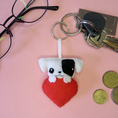 Porte clé jack russell, cadeau pour dire je t'aime