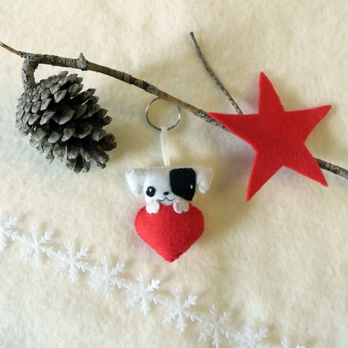 Porte clé jack russell, cadeau pour dire je t'aime