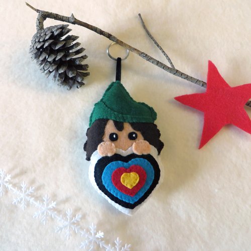 Peluche robin des bois, pour carquois de tir à l'arc