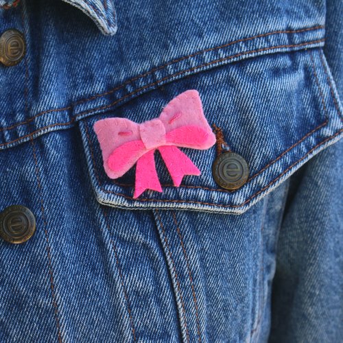 Broche noeud coquette chic, cadeau pour elle