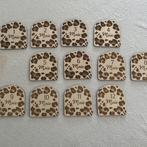 Cartes étapes bébé léopard