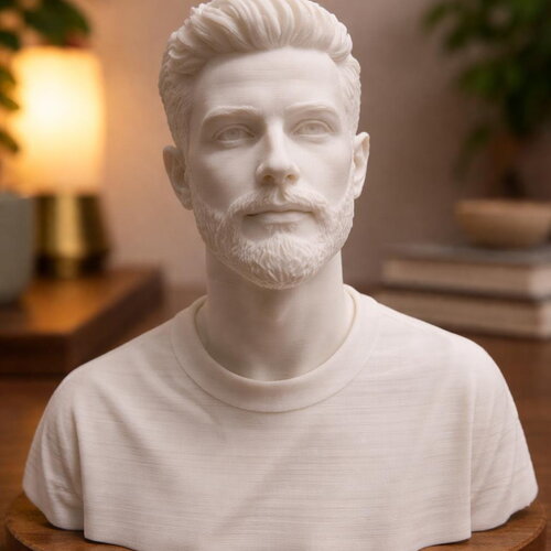 Buste et statue personnalisés à partir d’une photo – portrait 3d sur mesure – figurine et sculpture cadeau