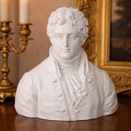 Buste de joseph fourier – sculpture en pla imprimée en 3d – décoration élégante pour bureau ou salon