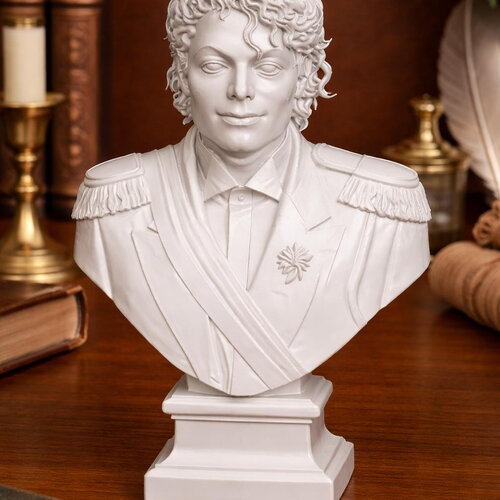 Buste 3d de michael jackson en pla – sculpture de l'icone musicale