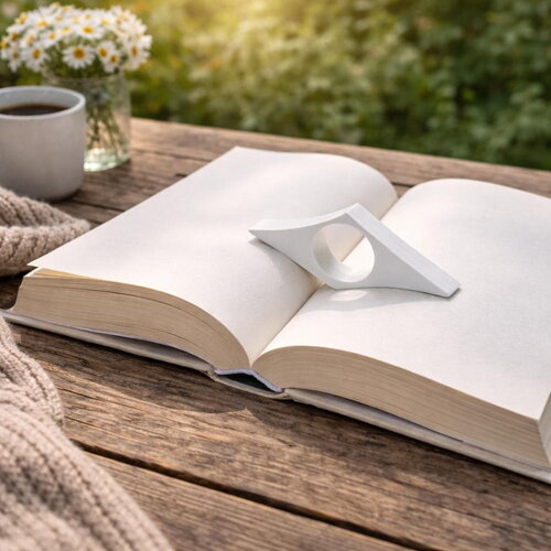 Cadeau bague de lecture / marque page imprimé en 3d