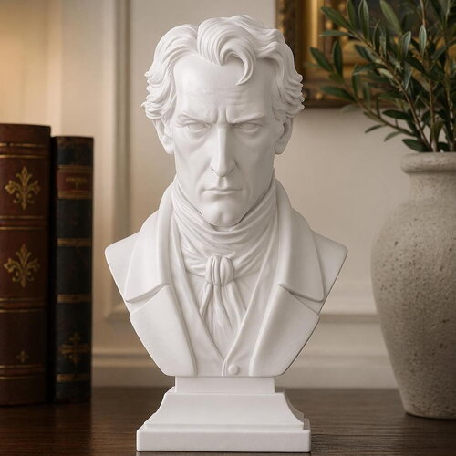 Buste de m. rochester – jane eyre de charlotte brontë – sculpture décorative littéraire en pla impression 3d
