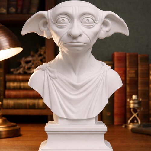 Figurine elfe de maison en pla – impression 3d – statue et buste décorative minimaliste – figurine fantasy
