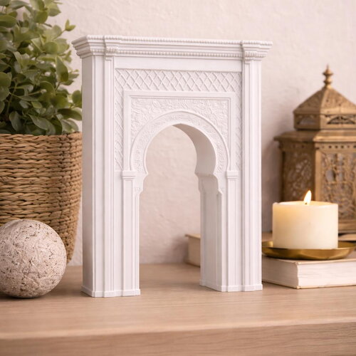 Arche mauresque imprimée en 3d – élégance architecturale miniature