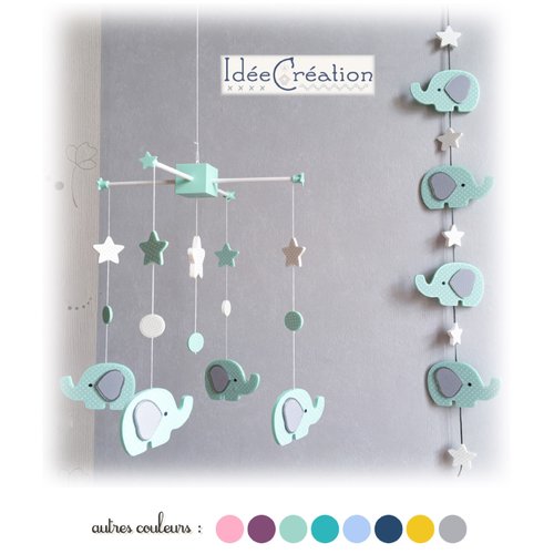 Mobile Bebe Formes Geometriques En Bois Et Fil De Coton Pour Chambre D Enfant Modele Jaune Et Gris Un Grand Marche