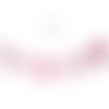 Guirlande fanions en tissu, modèle rose