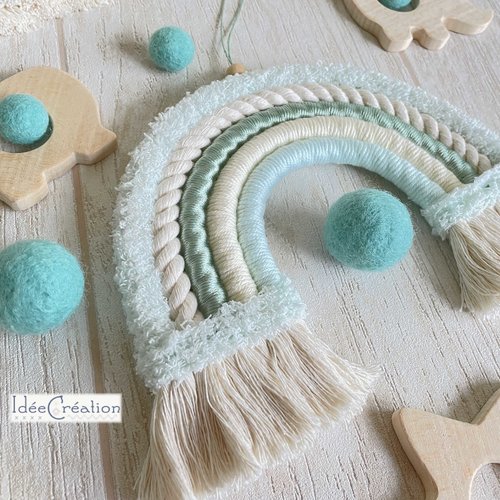 Muteitt Lot De 6 Décorations Murales Macramé Fleurs – Coton – Pour Chambre Bébé, Fille – 17 à 25 Cm